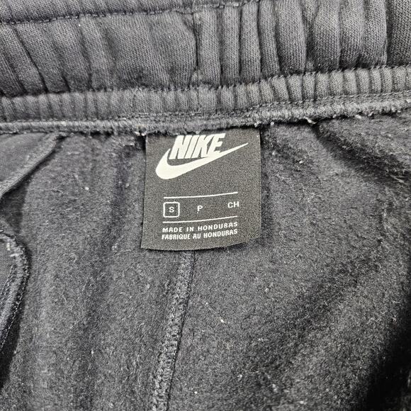 Nike Sweatpants Mens Small Fleece Cotton Lounge Comfy Cozy Black Worn Distressed - Picture 7 of 16